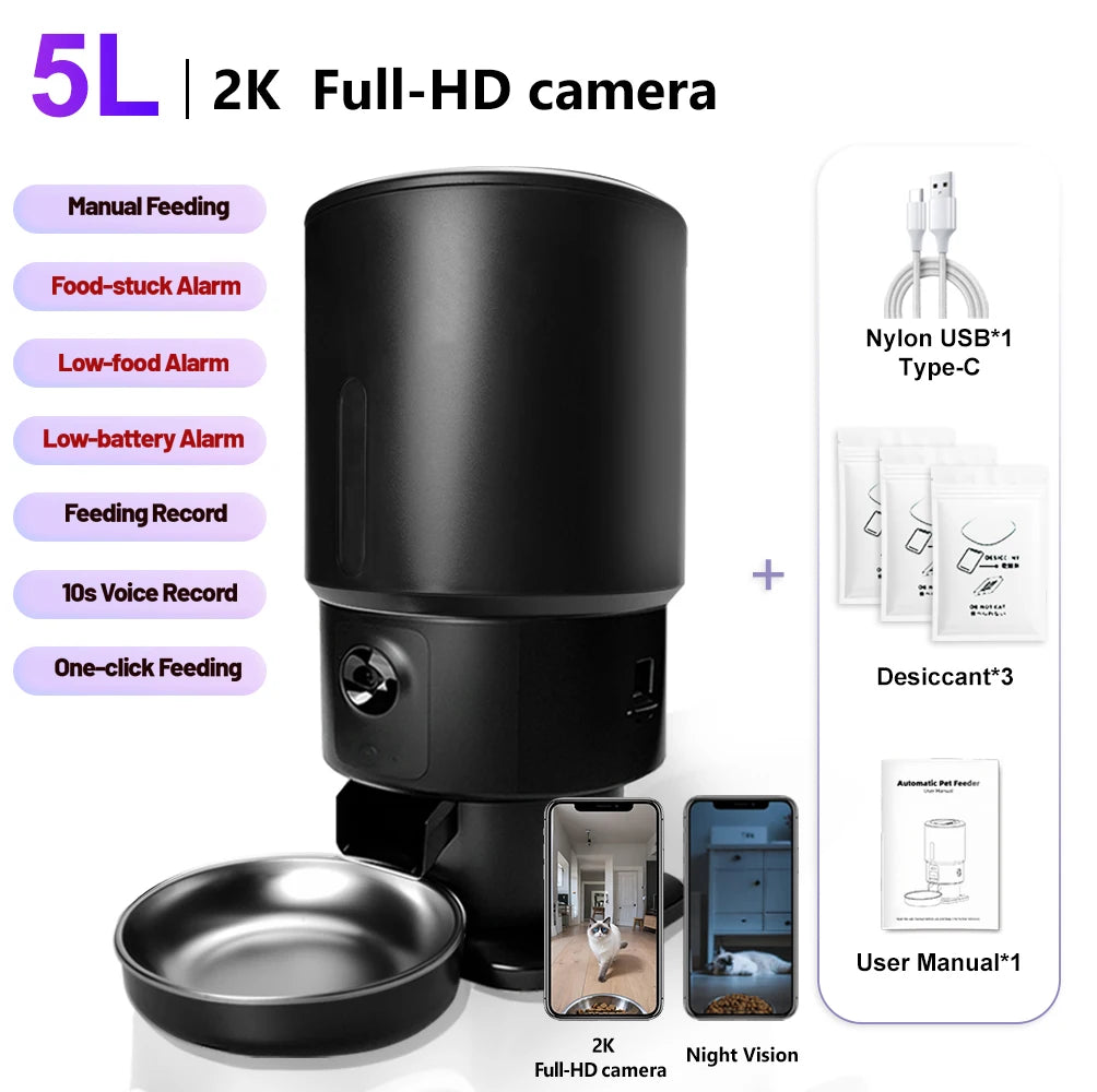 5L Smart Automatic Pet Feeder