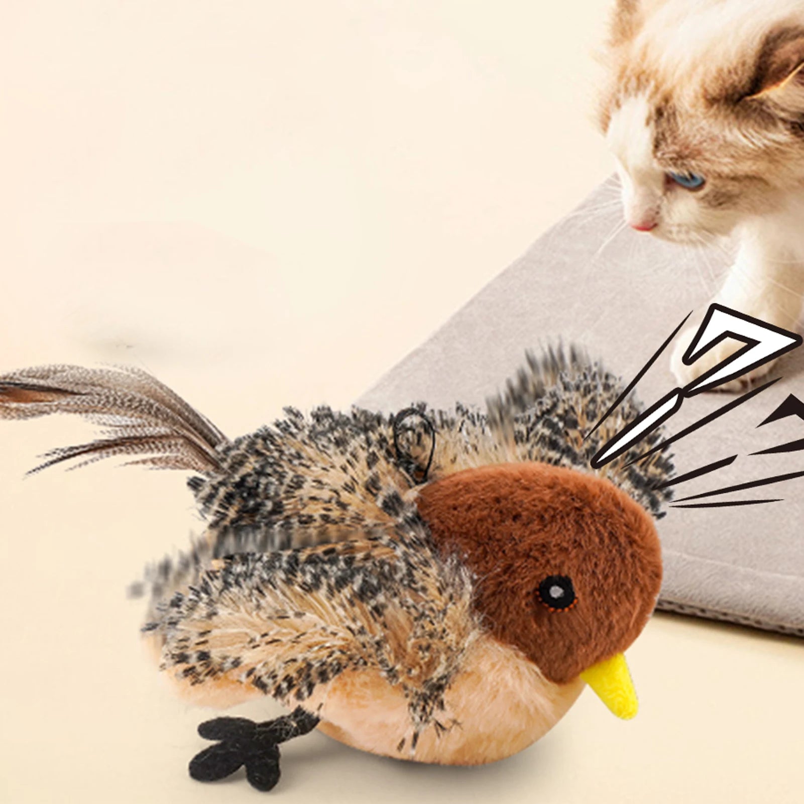 Remote Control Simulated Chirping Bird
