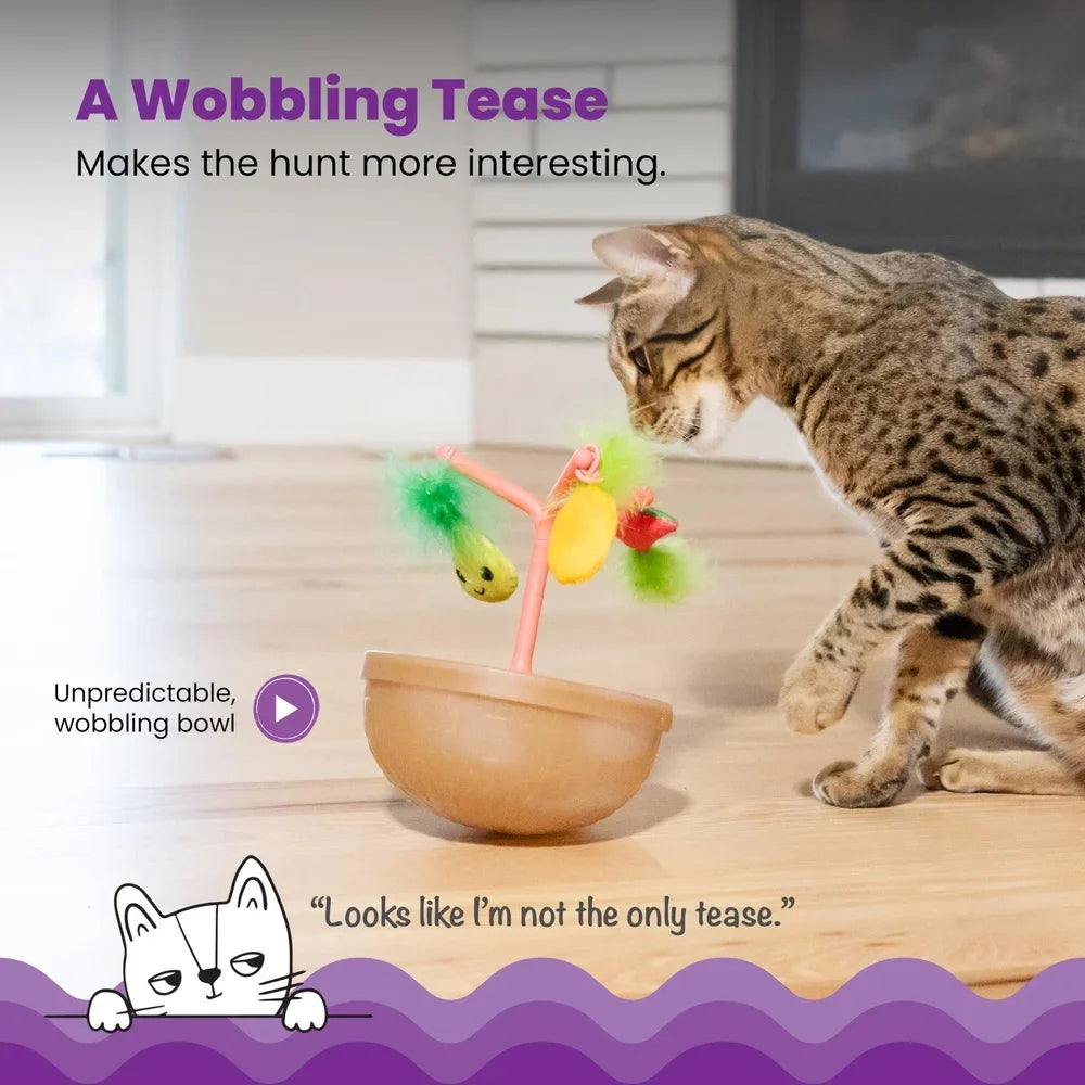 Interactive Fruit Bowl Wobble Toy