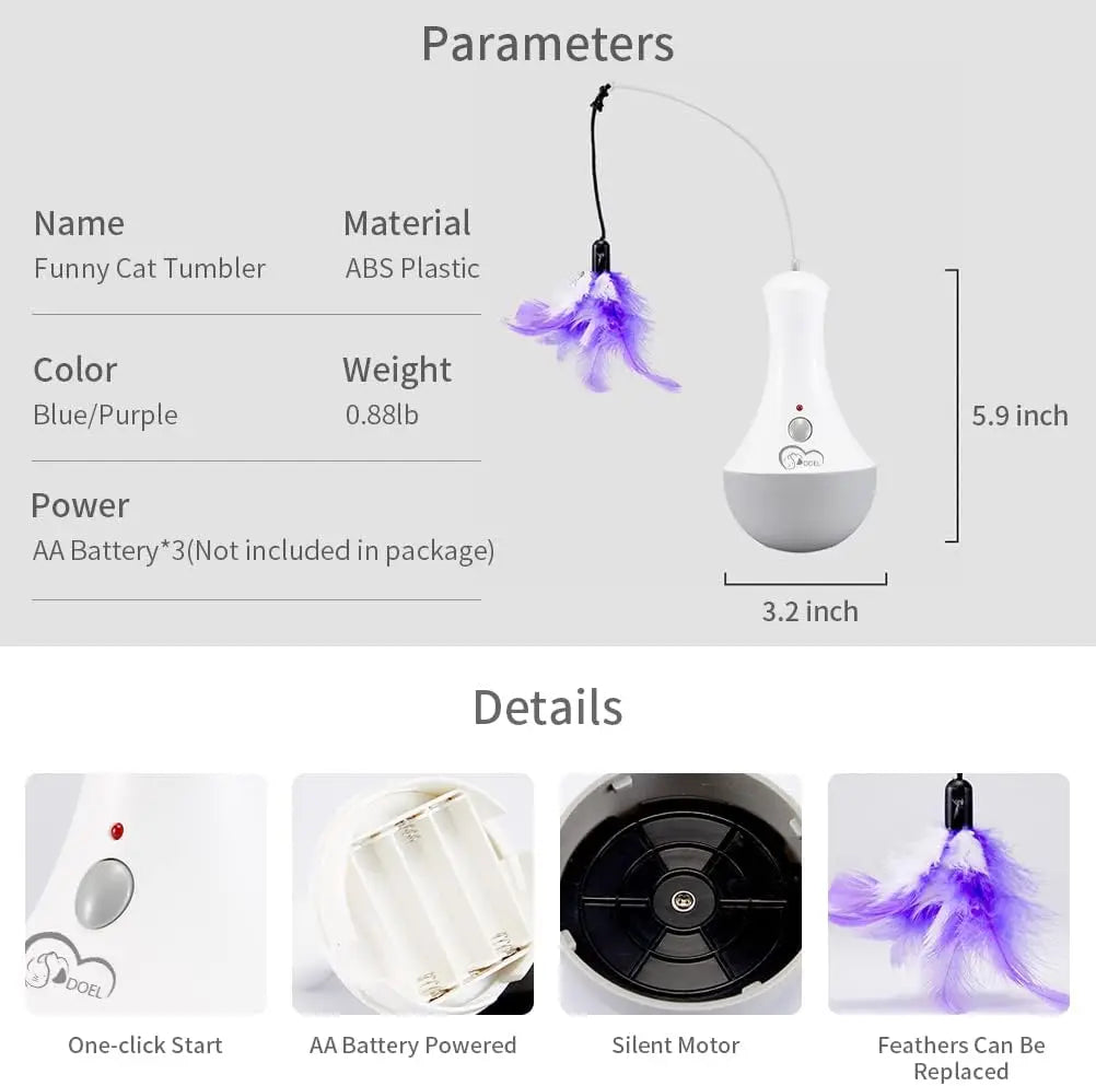 Interactive Automatic Feather Toys
