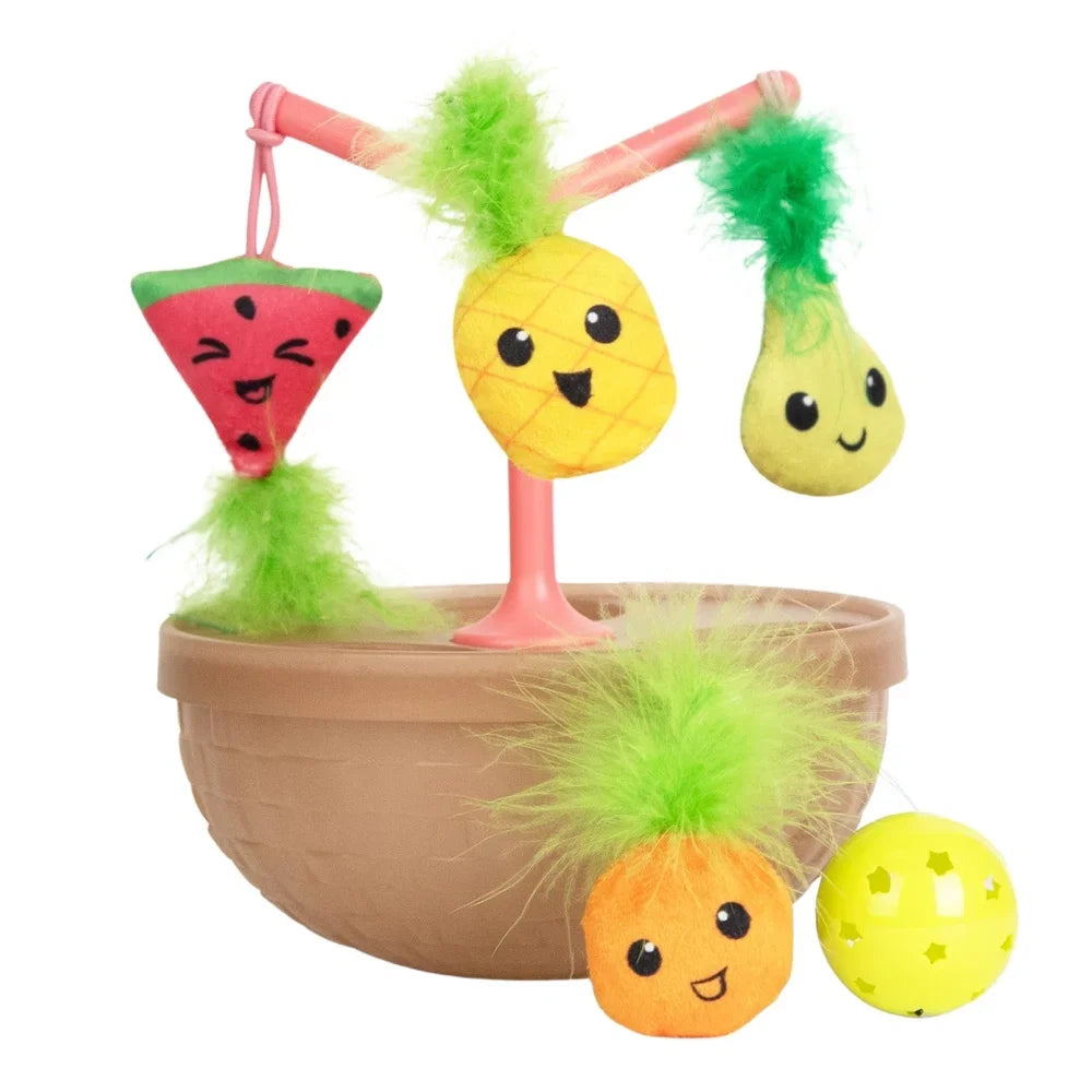Interactive Fruit Bowl Wobble Toy