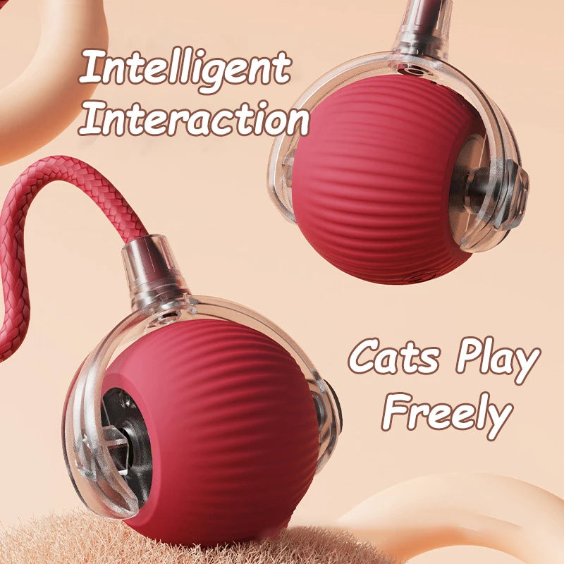 Smart Automatic Rolling Ball with Faux Tail