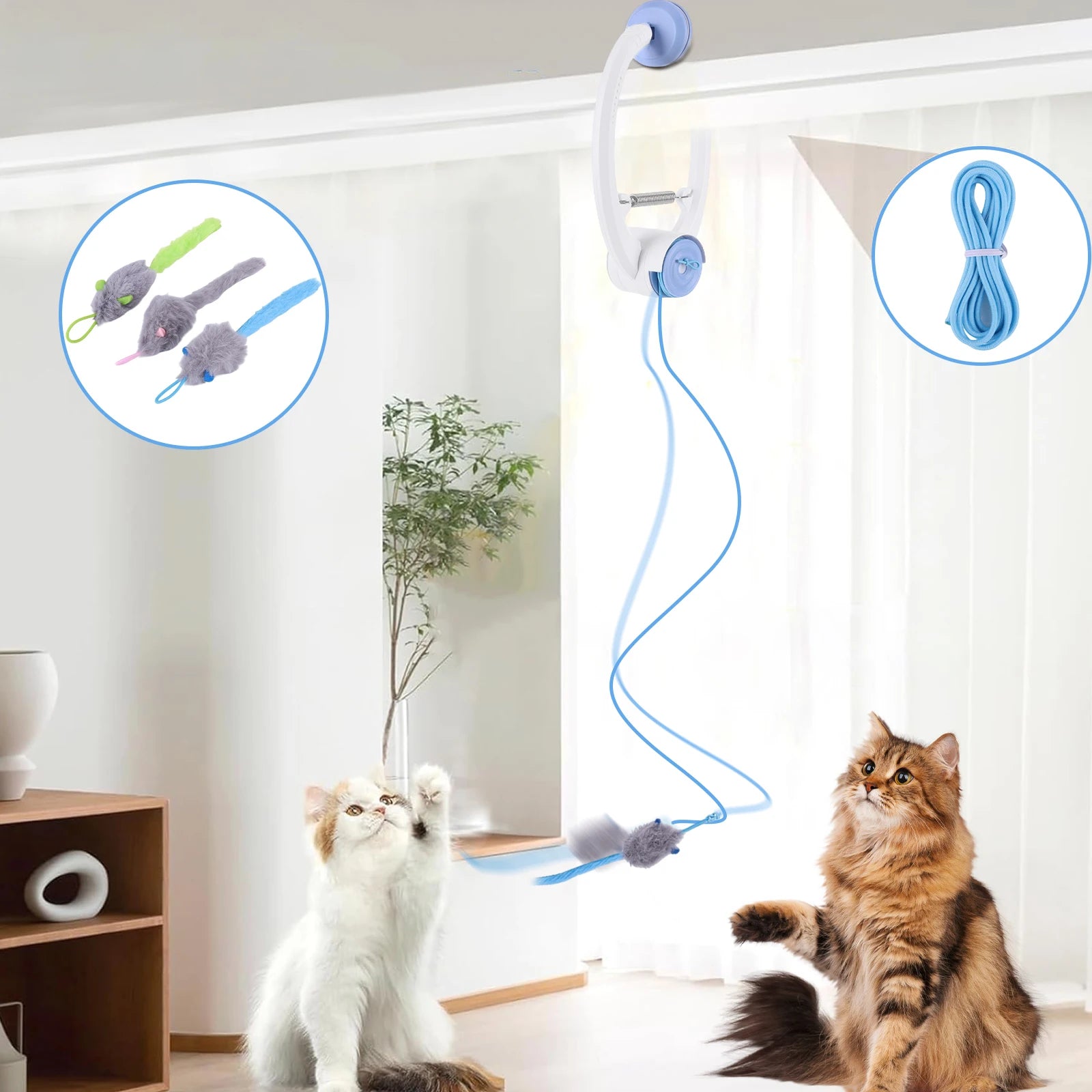 Automatic Door-Hanging Retractable Cat Toy