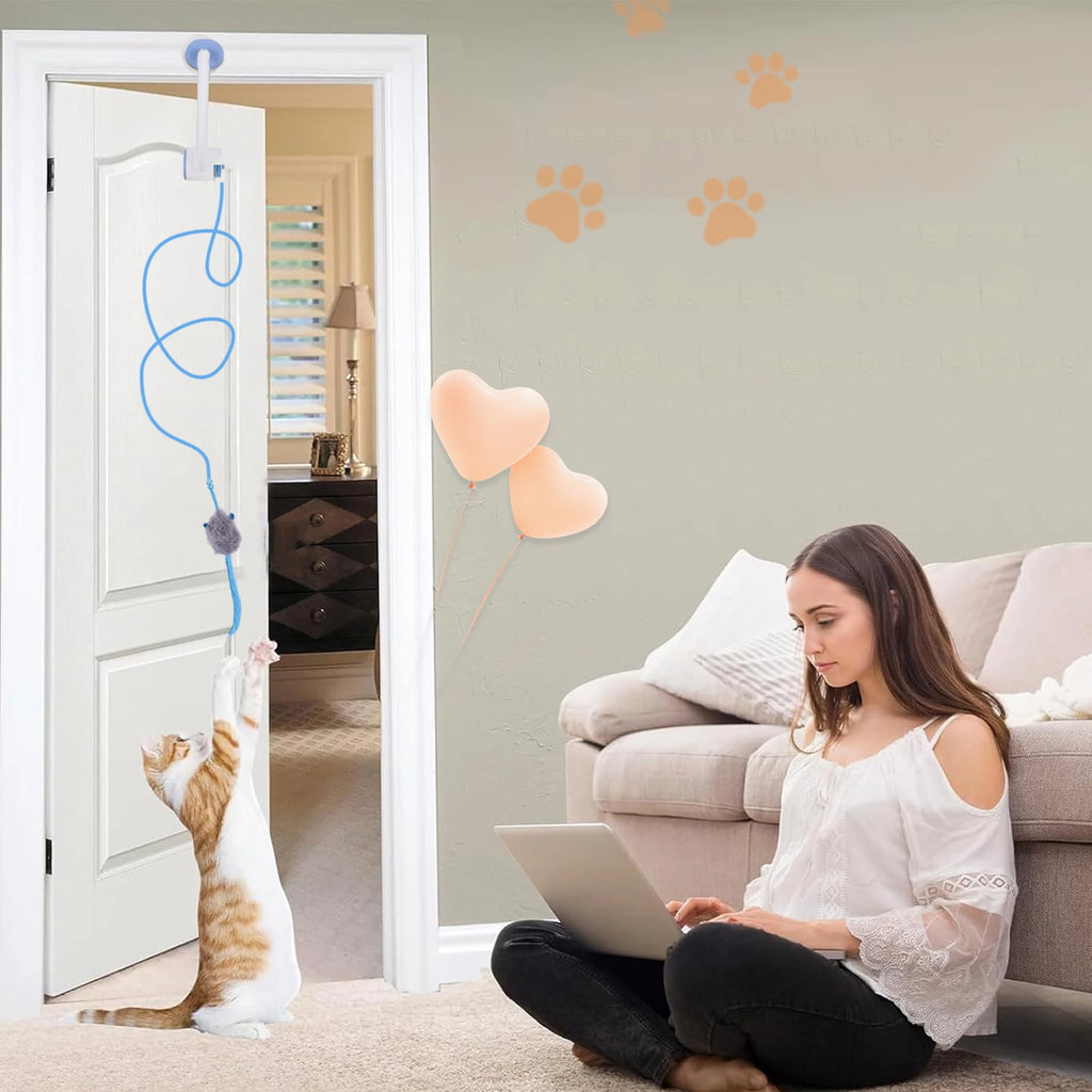 Automatic Door-Hanging Retractable Cat Toy