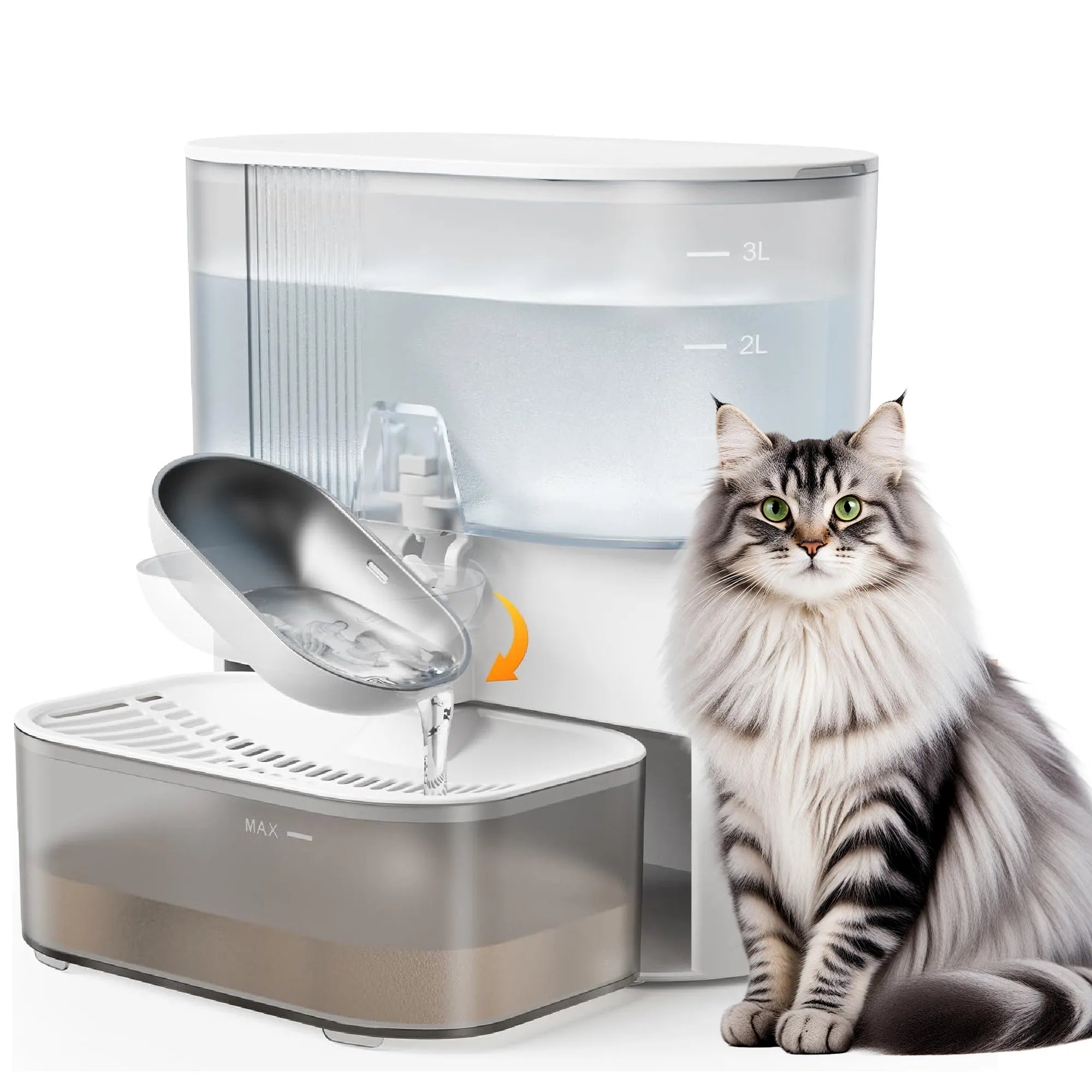 3L Radar Sensor Pet Water Fountain