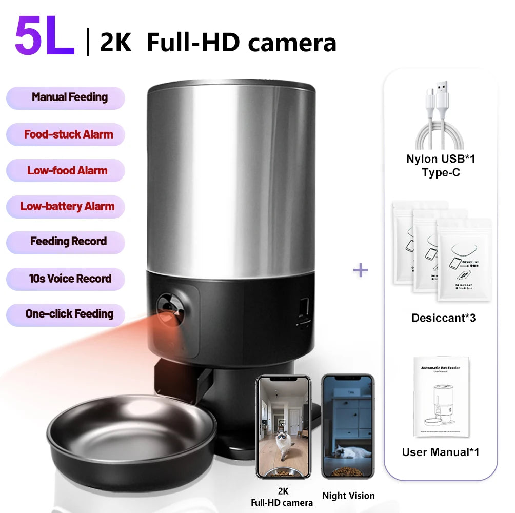 5L Smart Automatic Pet Feeder