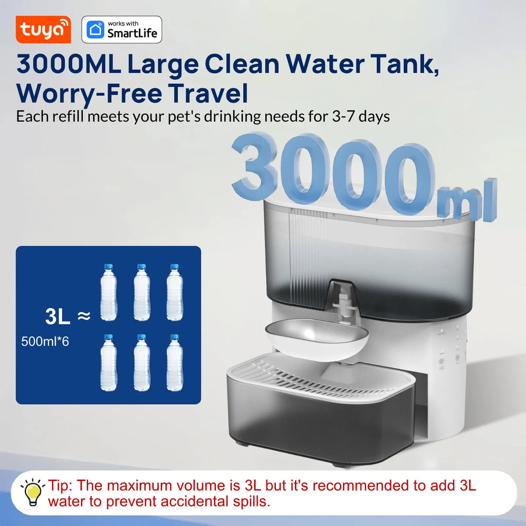 3L Radar Sensor Pet Water Fountain