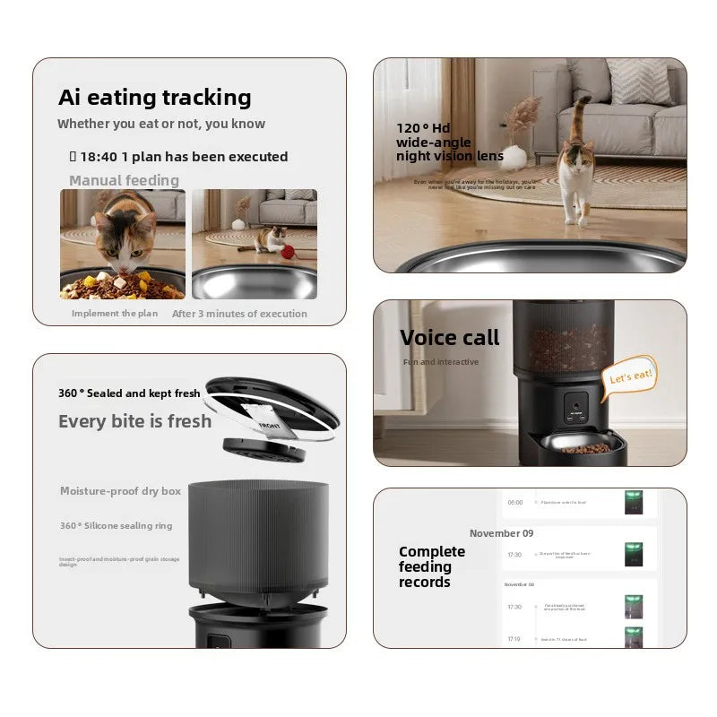 Smart Video Pet Feeder 1080P HD