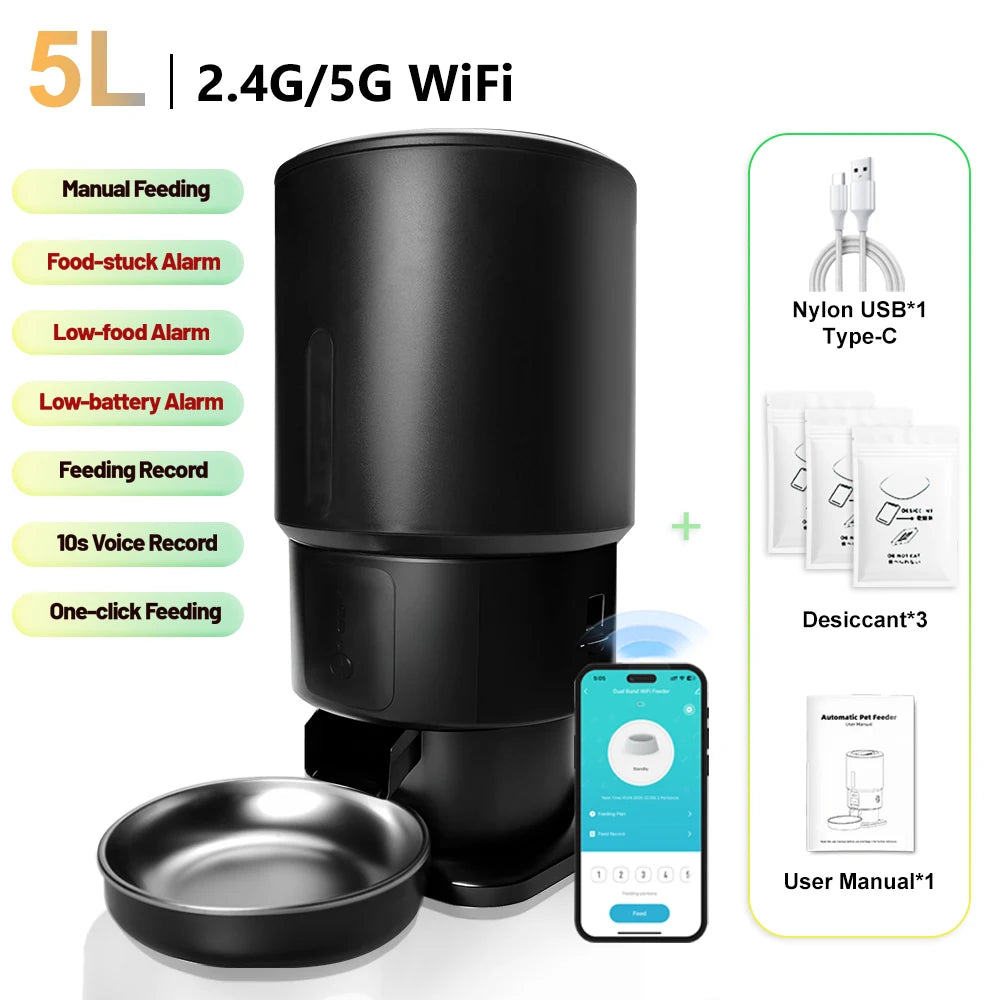 5L Smart Automatic Pet Feeder