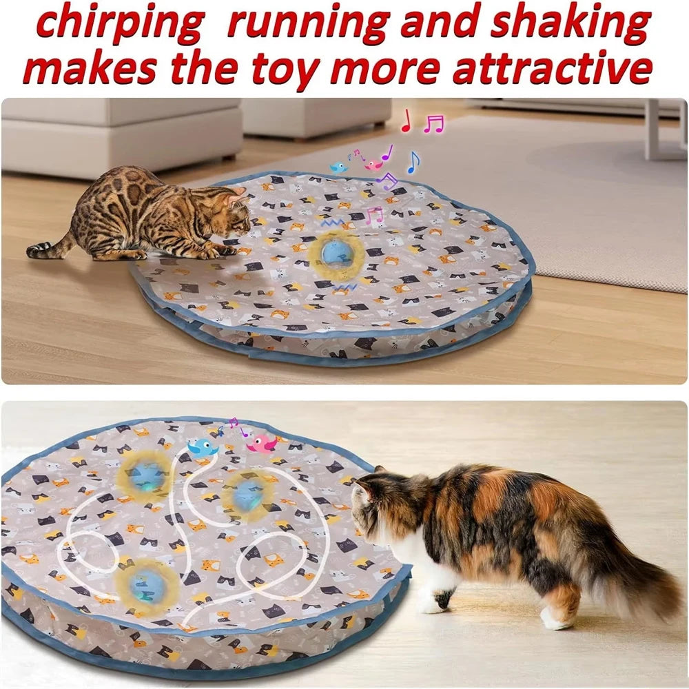 Smart Interactive Cat Toy Ball with Pouch
