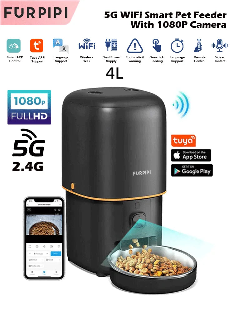 Smart Camera Automatic Pet Feeder