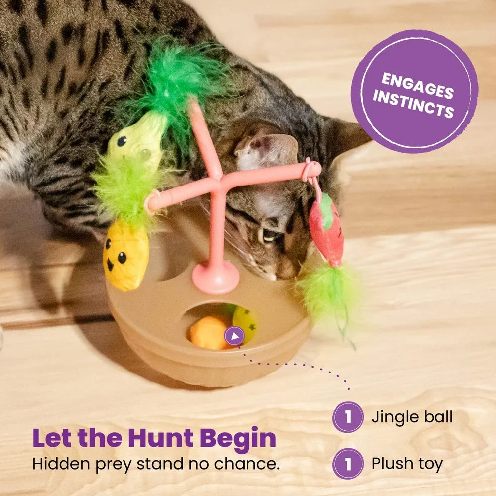 Interactive Fruit Bowl Wobble Toy