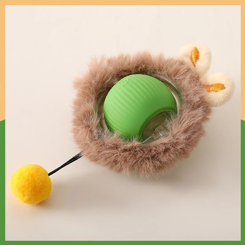 Smart Interactive Cat Toy Ball with Pouch