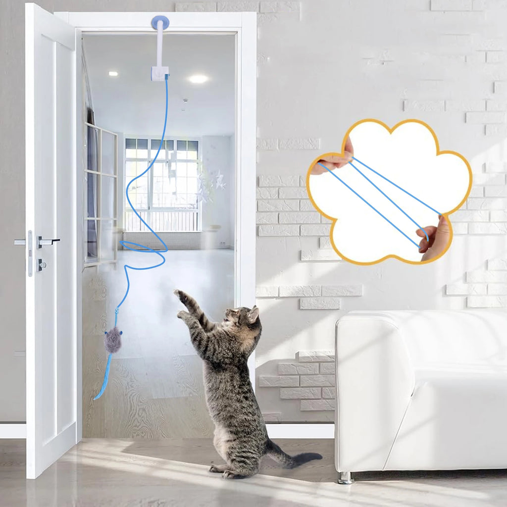 Automatic Door-Hanging Retractable Cat Toy