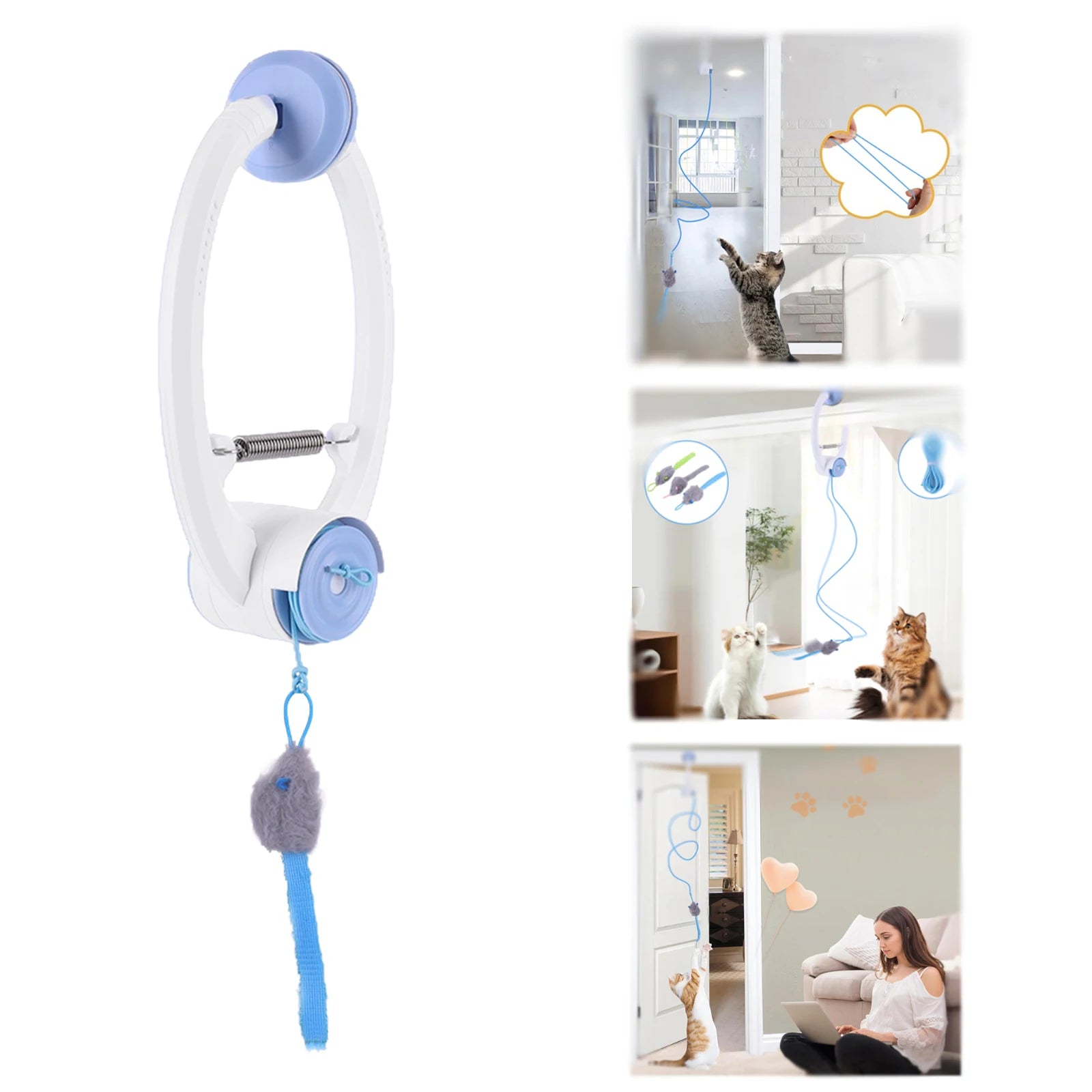 Automatic Door-Hanging Retractable Cat Toy