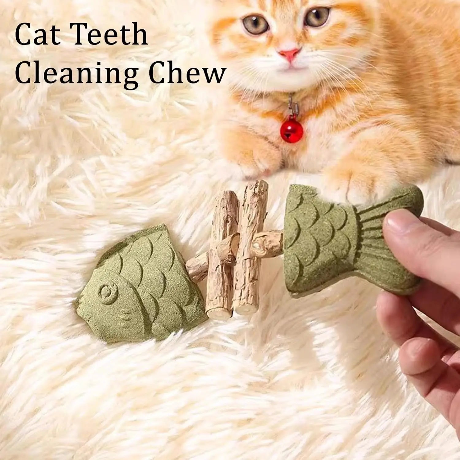Smart Dental Fishbone Cat Toy