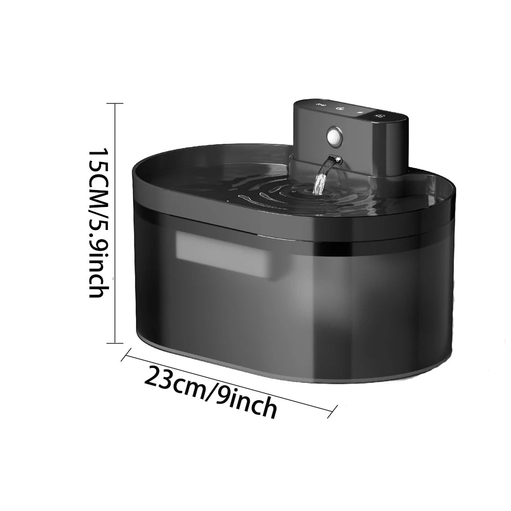 2.2L Wireless Induction Pet Water Fountain