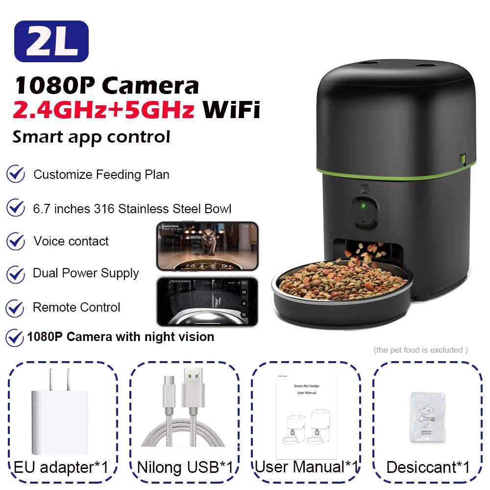 Smart Camera Automatic Pet Feeder