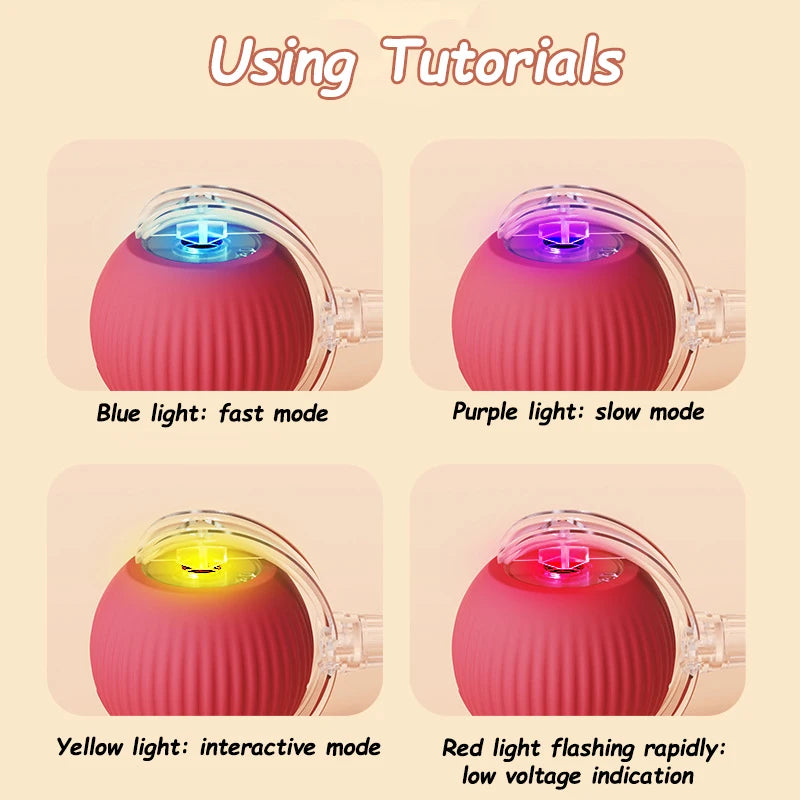 Smart Automatic Rolling Ball with Faux Tail